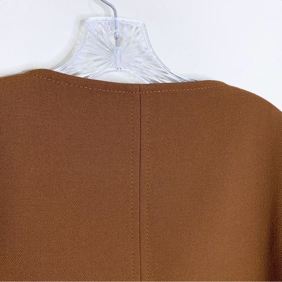 Sezane Ida Blouse (Sz FR 38) Short Sleeve Coffee Brown - Picture 10 of 16